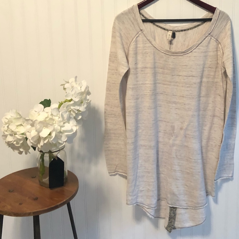 We The Free oversized, oatmeal, heather grey Shirt